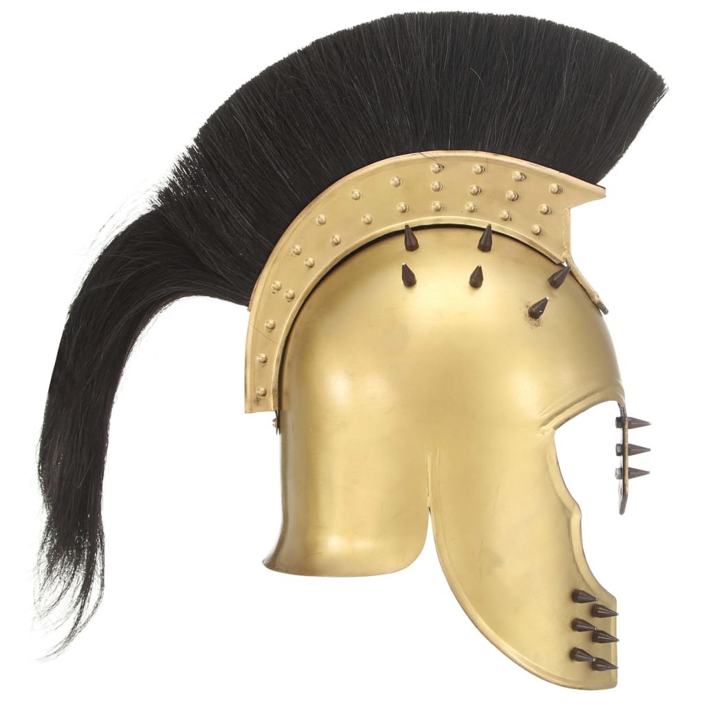 Greek Warrior Helmet Antique Replica LARP Brass Steel