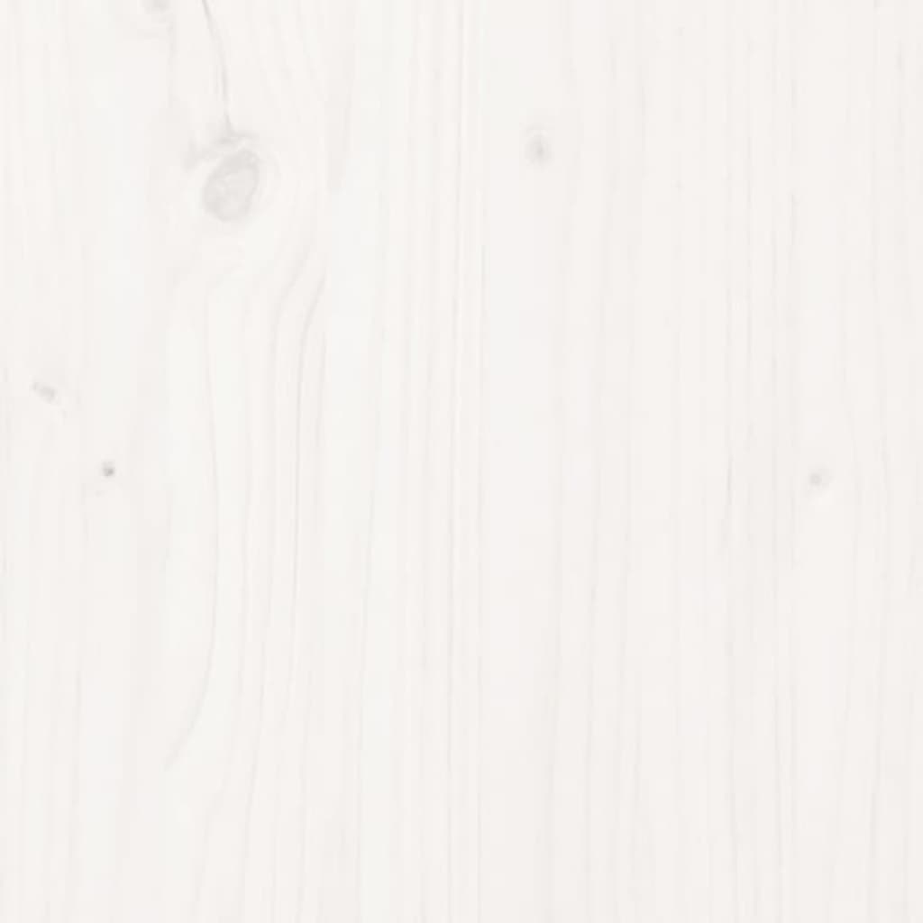  Lit pour chien Blanc 65,5x43x70 cm Bois de pin solide