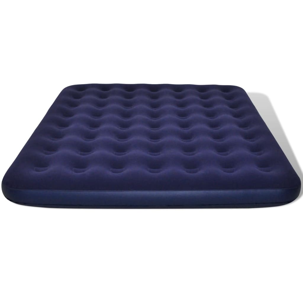 Inflatable Mattress Flocked Airbed 203 x 183 x 22 cm