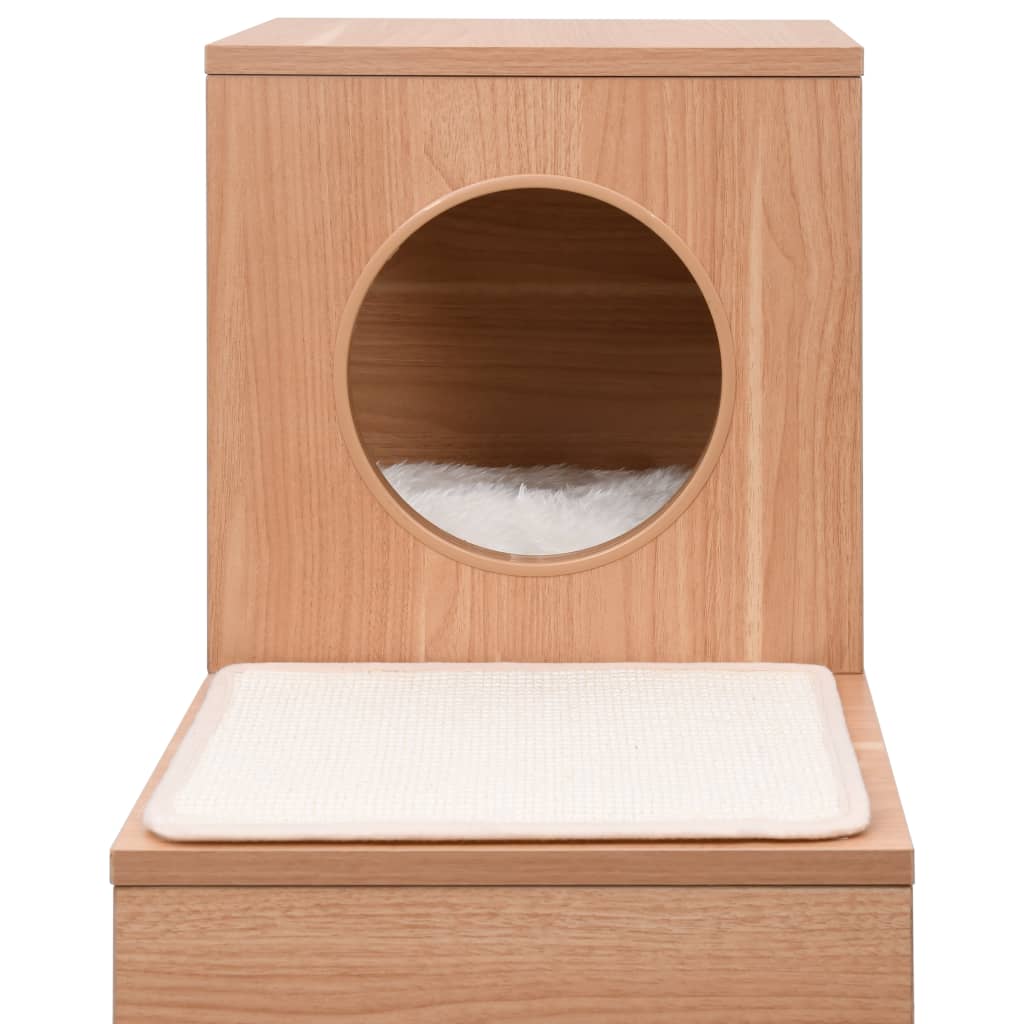 Cat Condo House with Sisal Scratching Mat 100 cm