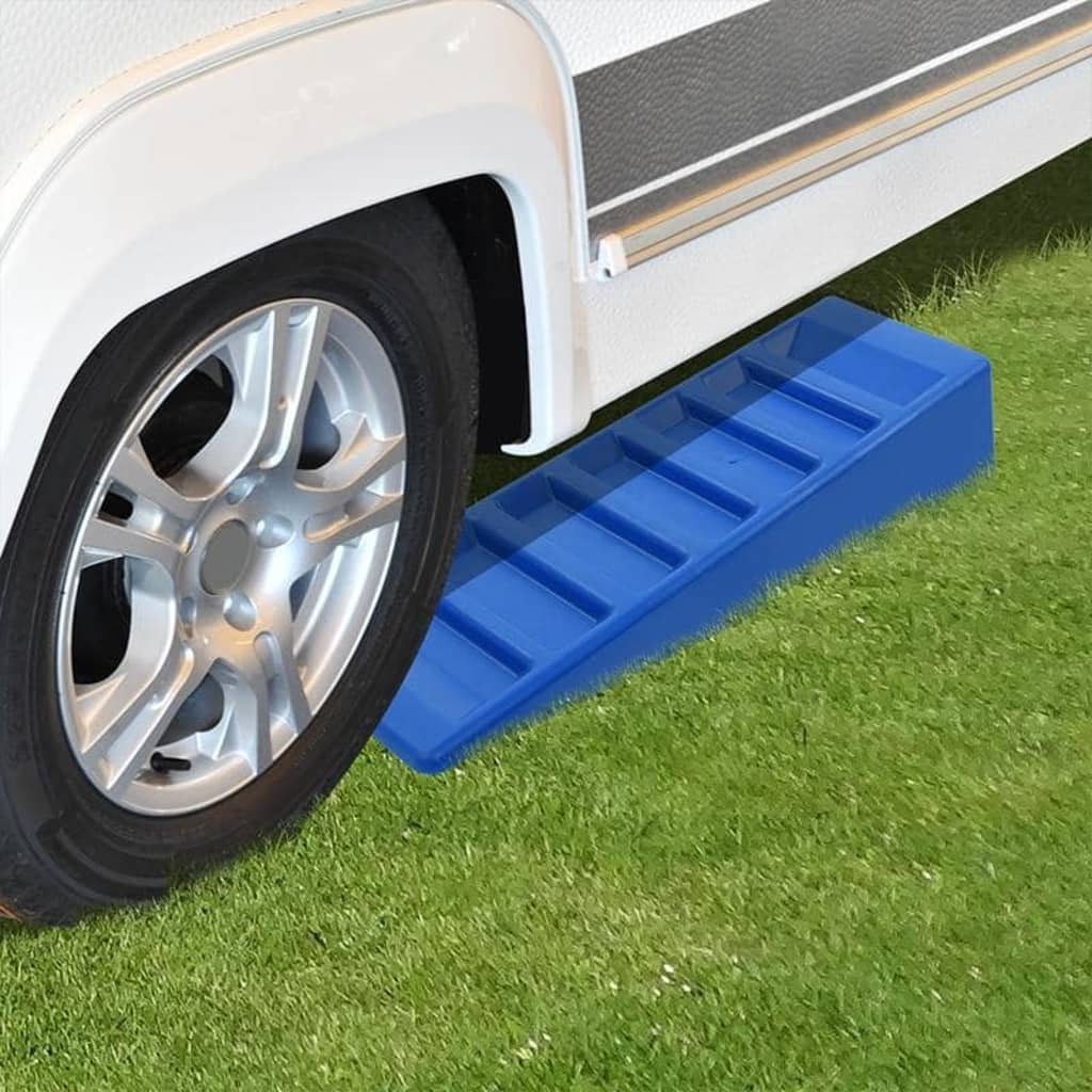 ProPlus 2-Piece Caravan Leveller Set 75mm Plastic Blue