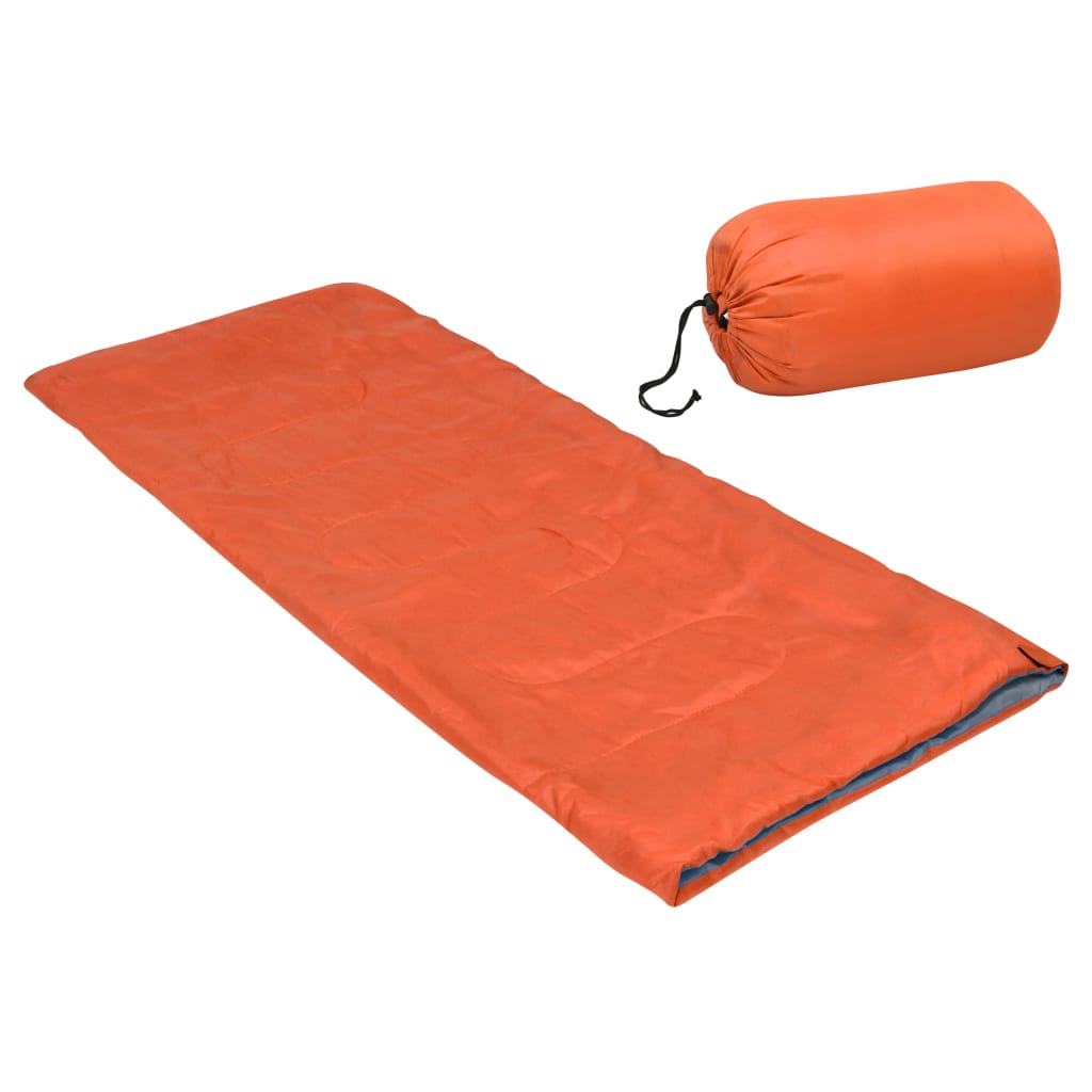 Leichter Umschlag-Schlafsack für Kinder Orange 670g 15°C