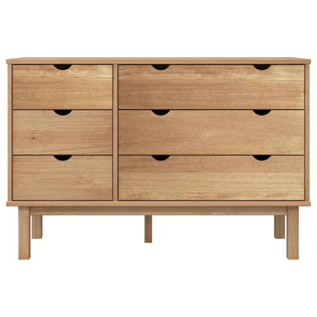 Drawer Cabinet OTTA 111x42x73.5cm Solid Wood Pine
