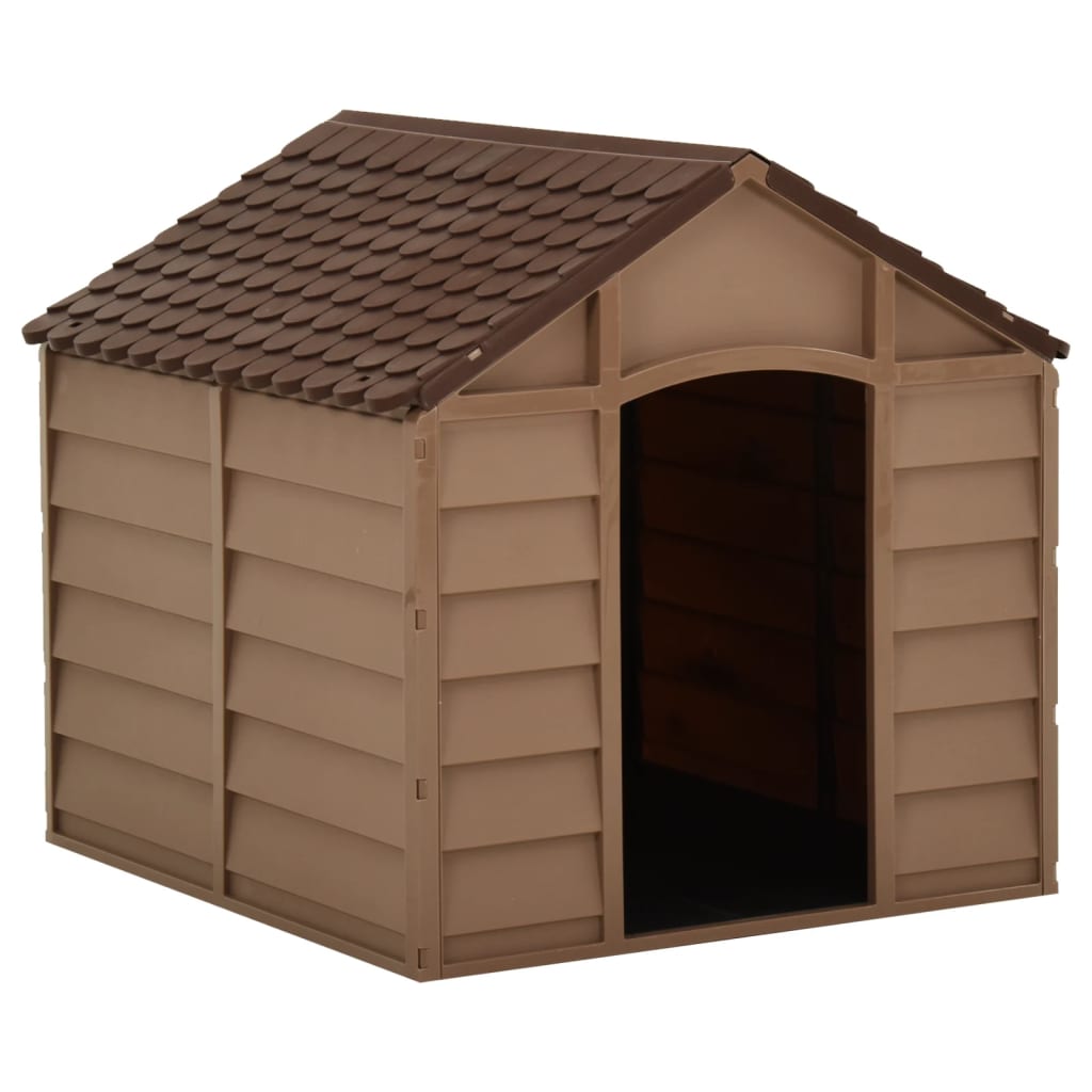 Dog House Brown 71x71.5x68 cm PP