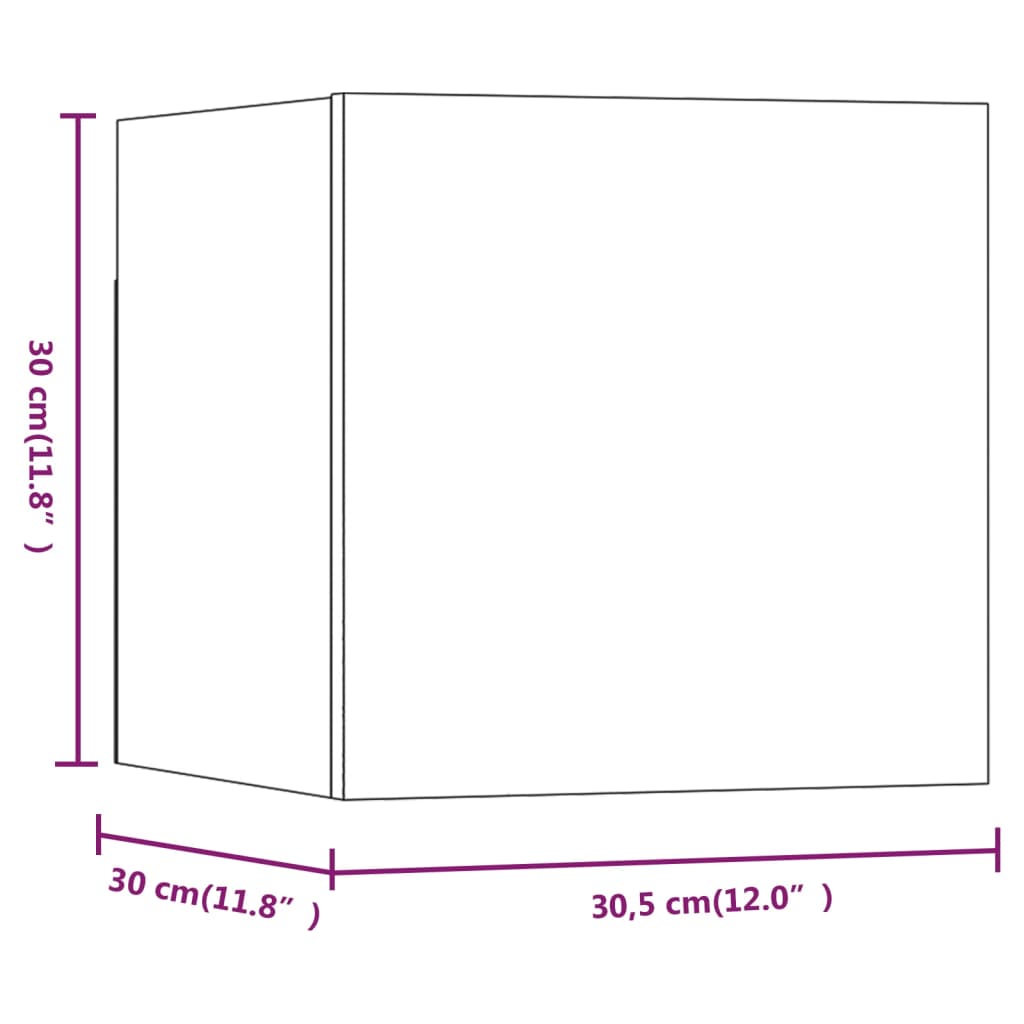 Runde Tischplatte Ø50x4 cm Unbehandeltes Massivholz Eiche