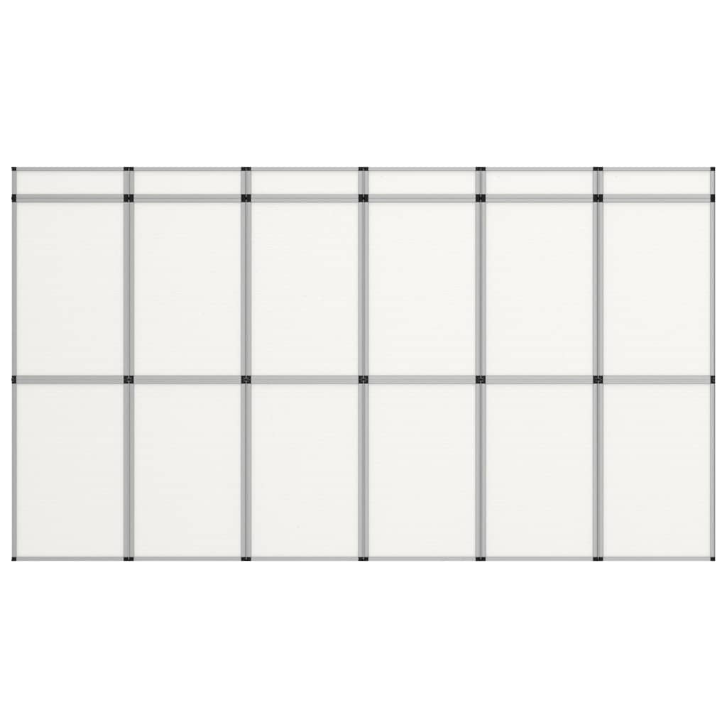 18-Panel Messewand Faltdisplay 362×200 cm Weiss
