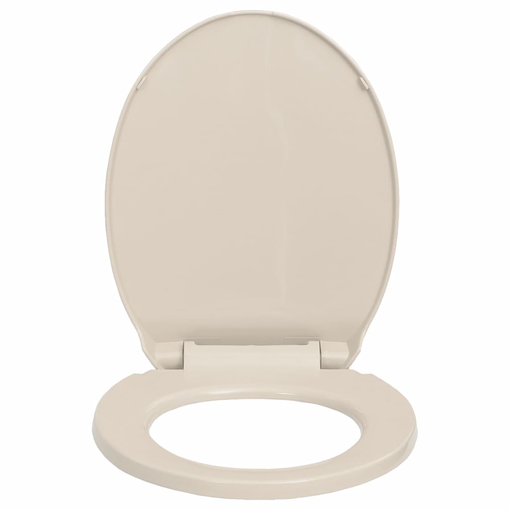 Soft-Close Toilet Seat Apricot Oval