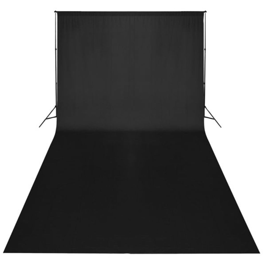 Backdrop Cotton Black 600x300 cm