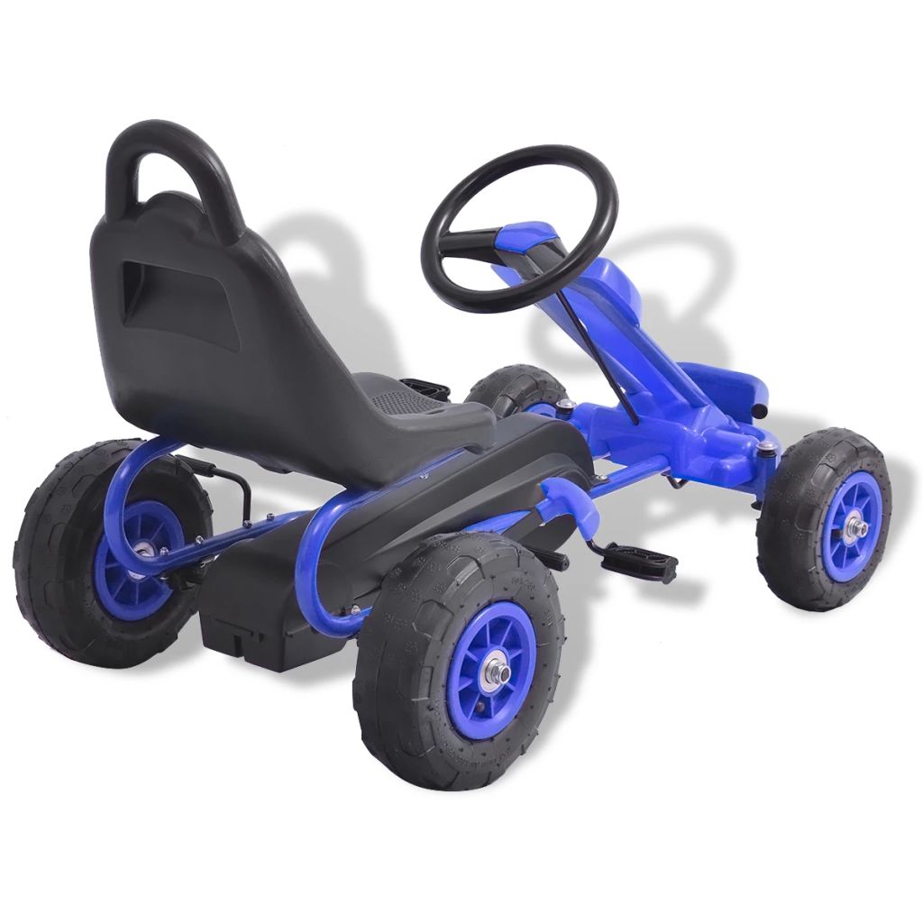 Kart à pédales avec pneus Bleu