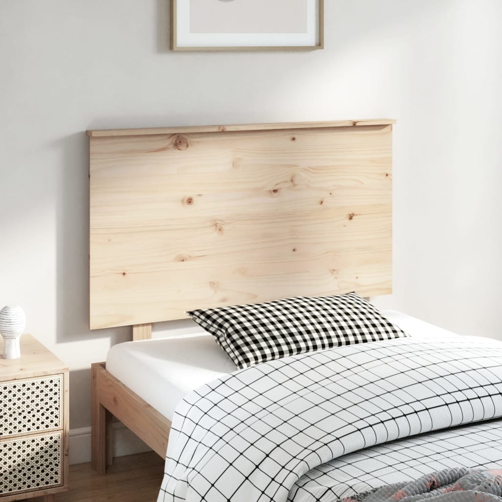 Bed Headboard 104x6x82.5 cm Solid Wood Pine