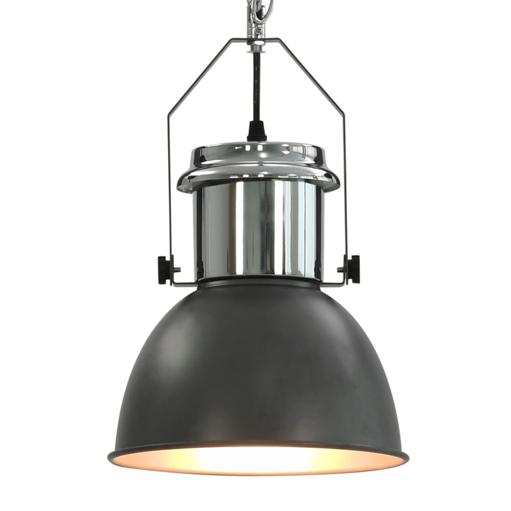 Ceiling Lamp 2 pcs Grey Round E27
