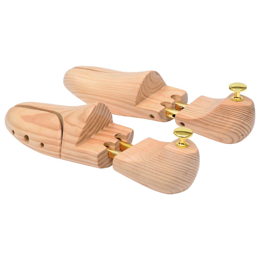 Shoe Trees 2 Pairs Size 42-43 Solid Pine Wood