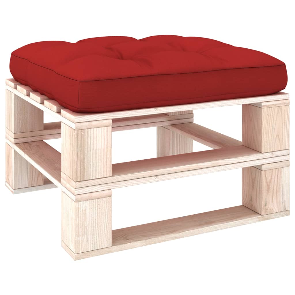 314394 Pallet Sofa Cushion Red 70x70x10 cm