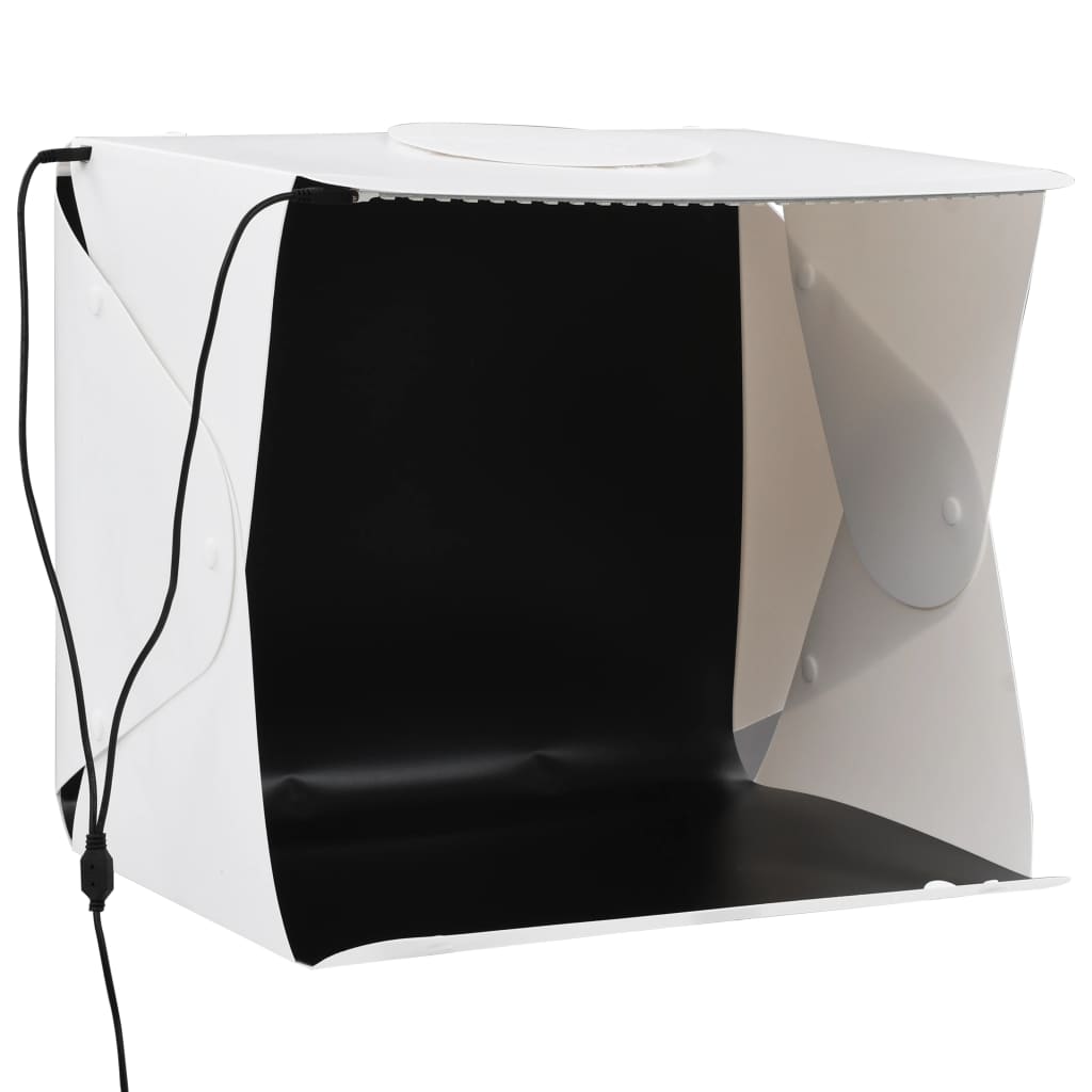Folding LED Photo Studio Light Box 40x34x37 cm Plastic White