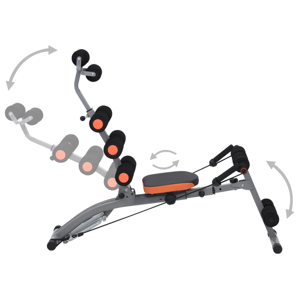 L-shaped Abdominal Trainer with Elastic Strings