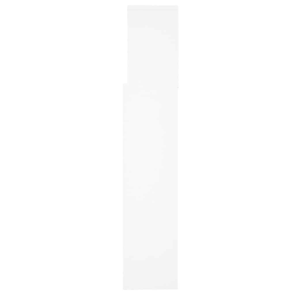 Armoire de tête de lit Blanc 160x19x103,5 cm