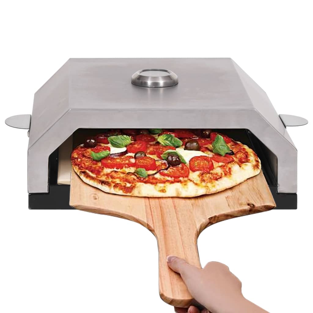 Pizza Oven with Ceramic Stone for Gas Charcoal BBQ