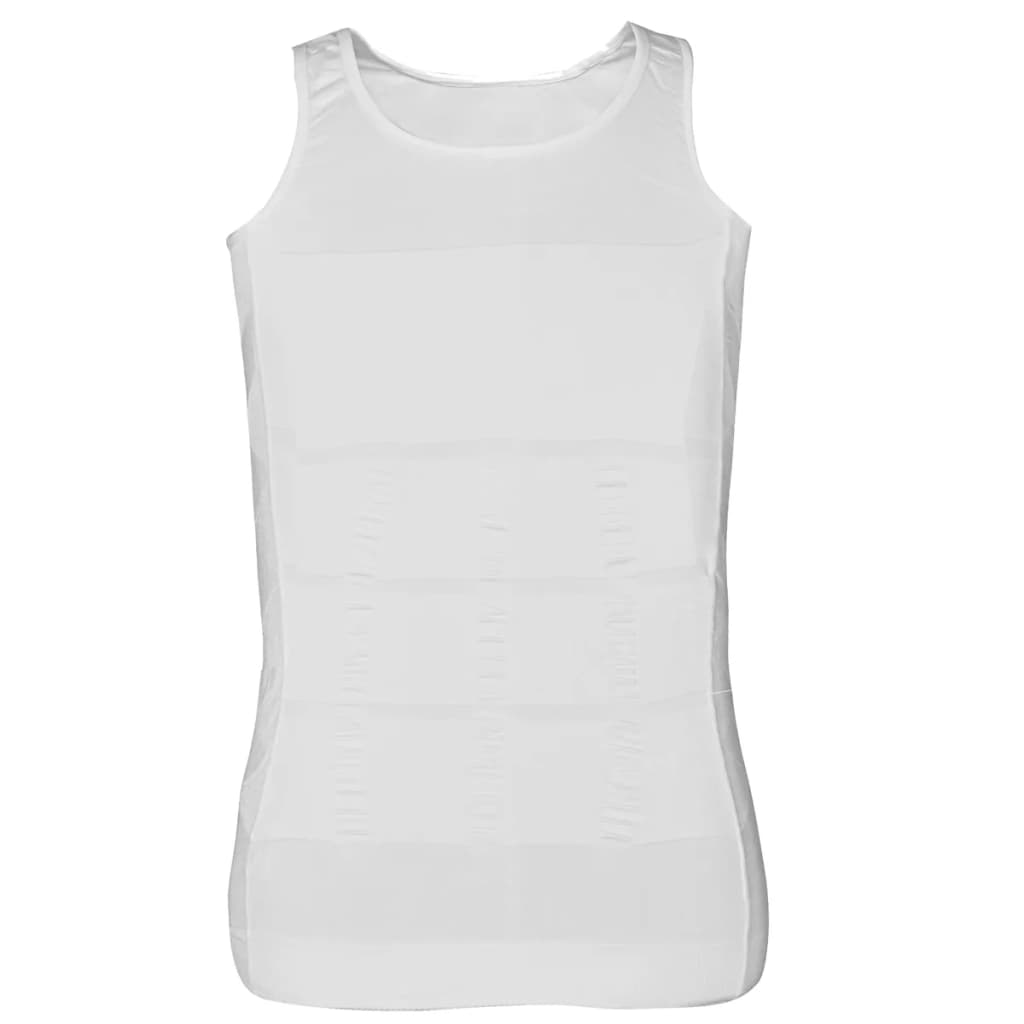 2 pcs Men‘s Slimming Body Shaper Vest Black / White Size XXL