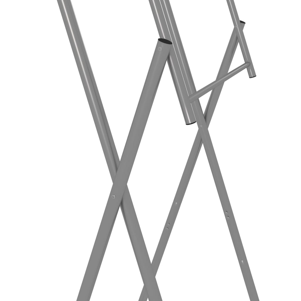 Bartisch-Gestell Klappbar Silbern 45x53x108 cm Verzinkter Stahl
