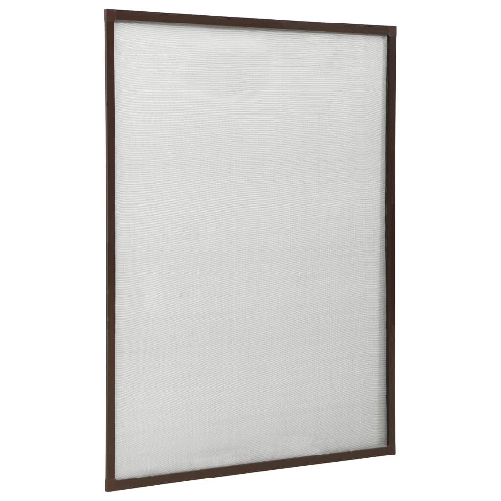 Insektenschutz für Fenster Braun 90x120 cm