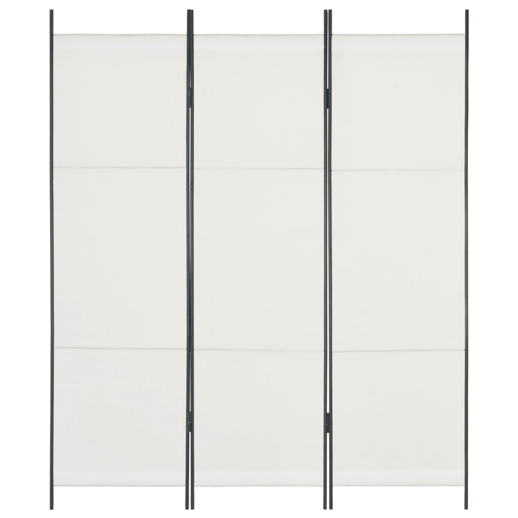 3-Panel Room Divider White 150x180 cm
