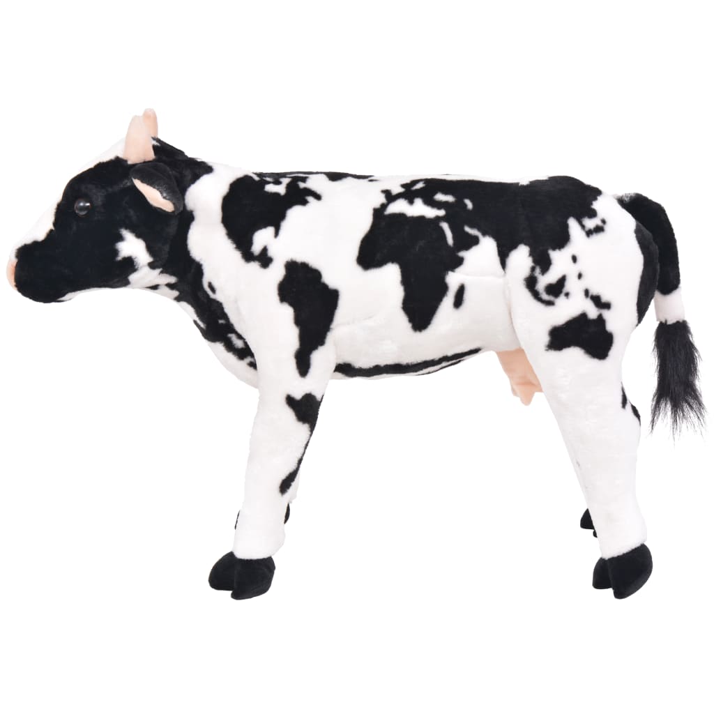 Standing Plush Toy Cow Black and White XXL