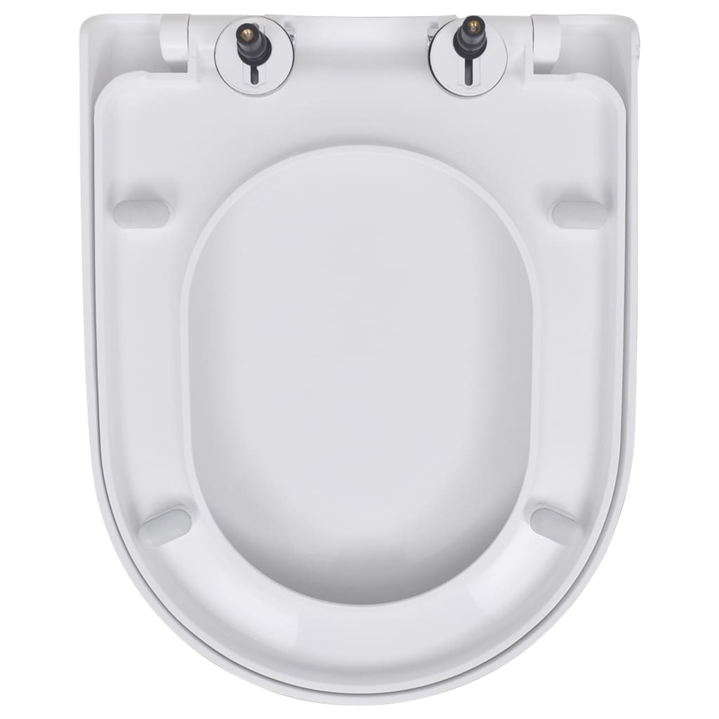 Toilettensitze mit Absenkautomatik 2 Stk. Kunststoff Weiss