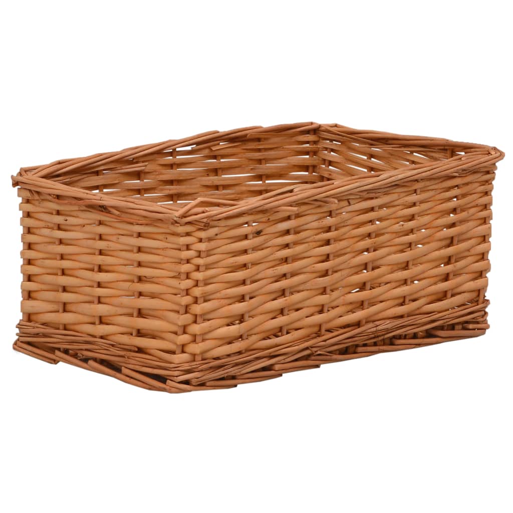 4 Piece Nesting Basket Set Brown Willow