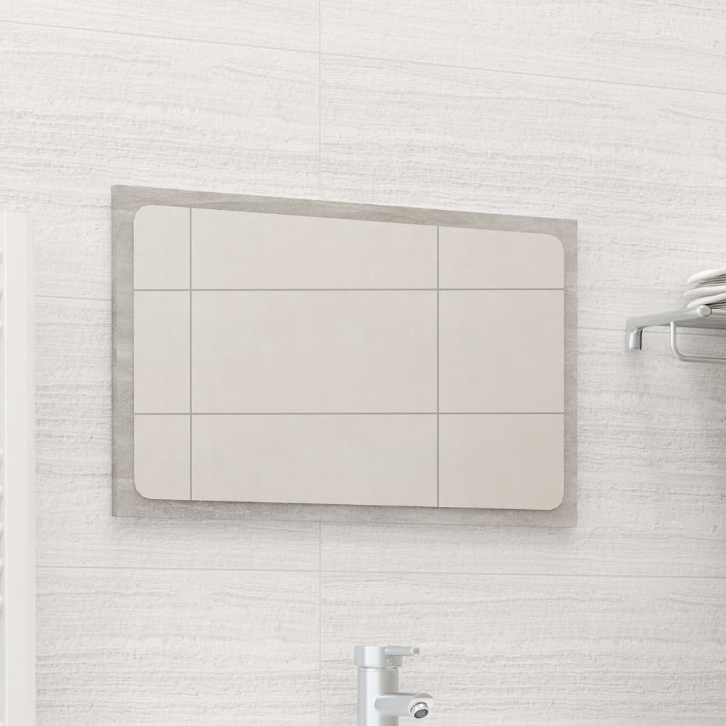 Badspiegel Betongrau 60x1,5x37 cm Holzwerkstoff