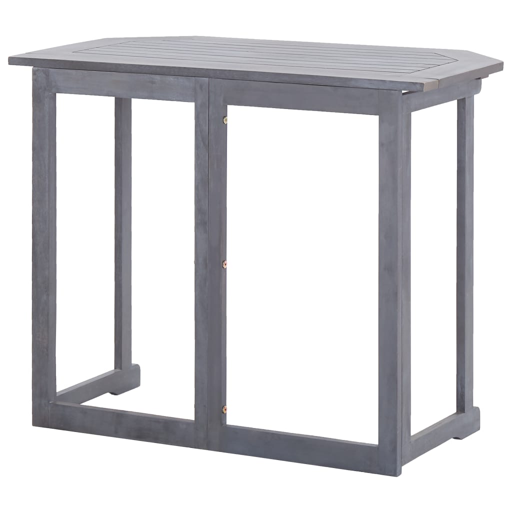 Folding Balcony Table 90x50x74 cm Solid Acacia Wood