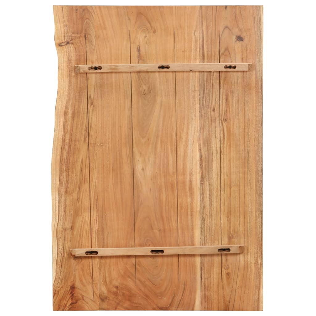 Badezimmer-Waschtischplatte Massivholz Akazie 80 x 55 x 3,8 cm