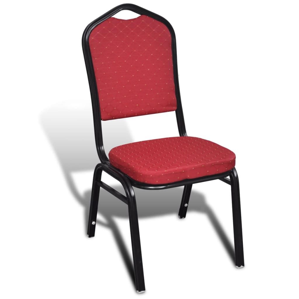 20 pcs Red Upholstered Dining Chair Stackable