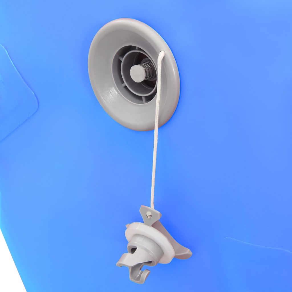 Rouleau gonflable de gymnastique avec pompe 120x90 cm PVC Bleu