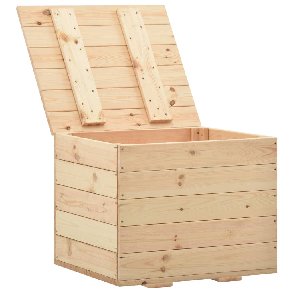 Storage Box 60x54x50.7 cm Solid Pine Wood