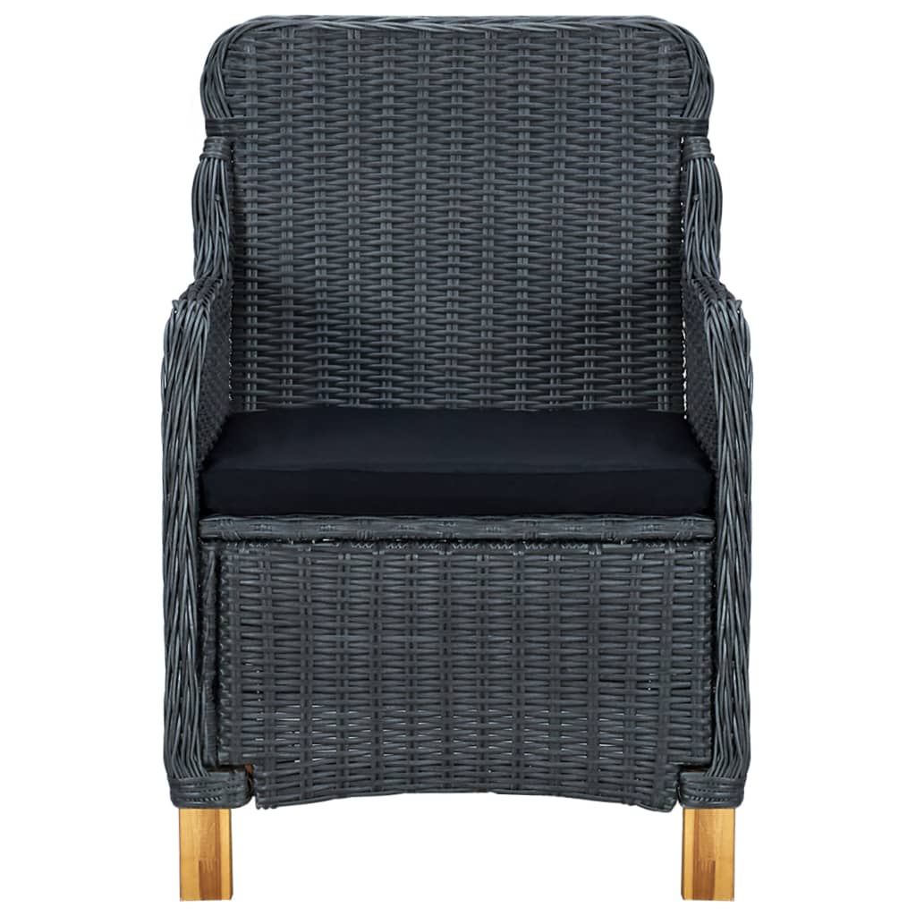 2-Sitzer-Sofa Hellbraun Rattan 