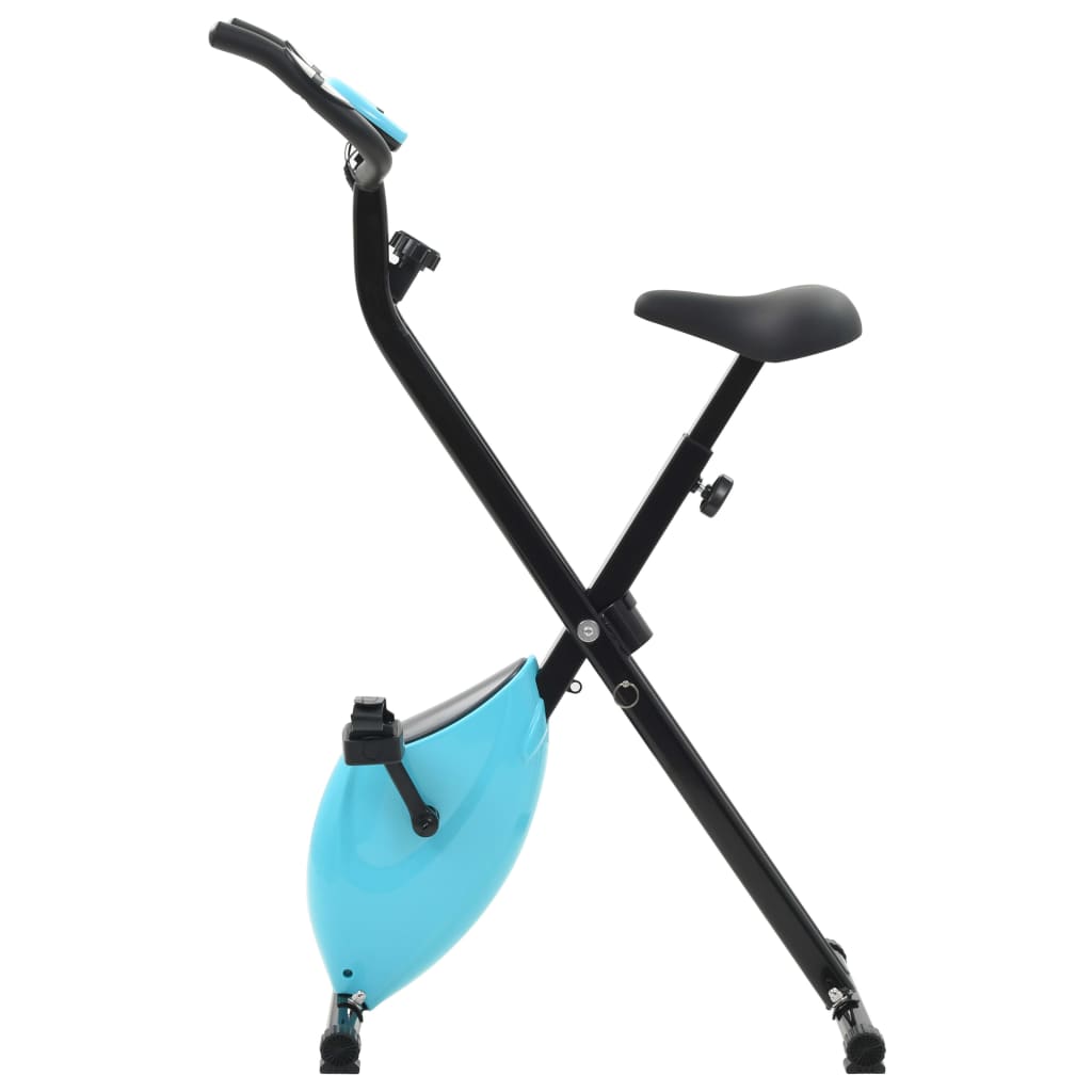 Magnetic Exercise X-Bike with Pulse Measurement Black and Blue