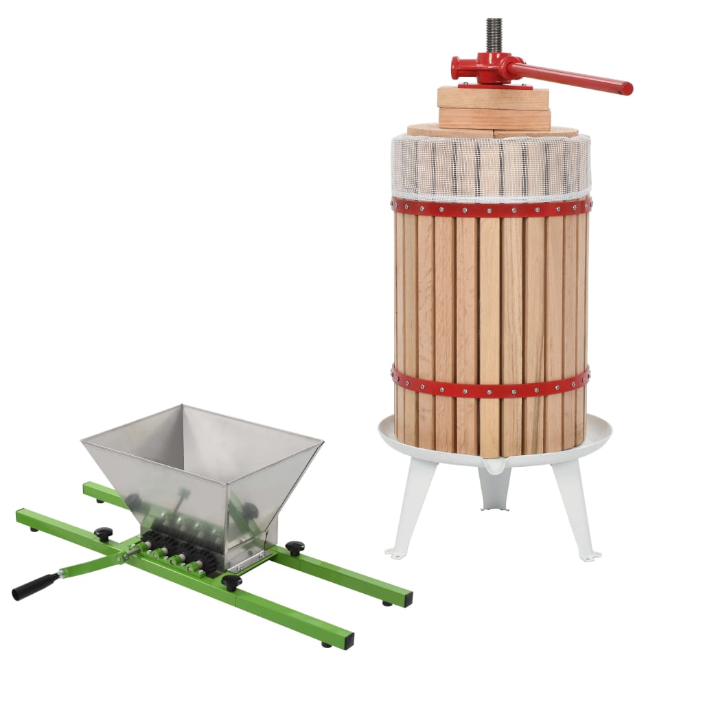 2-tlg. Obst- & Weinpresse und Mühle-Set