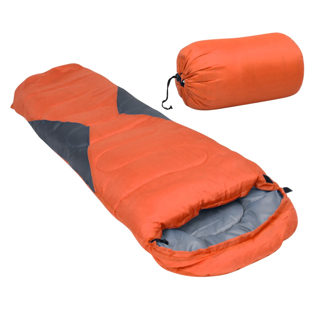 Leichter Mumienschlafsack für Kinder Orange 670g 10°C