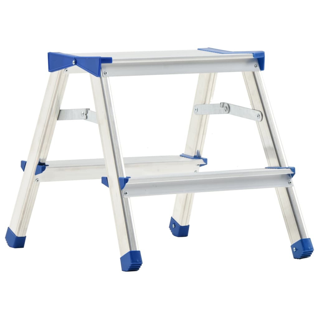 Aluminium Double-Sided Step Ladder 2 Steps 44 cm