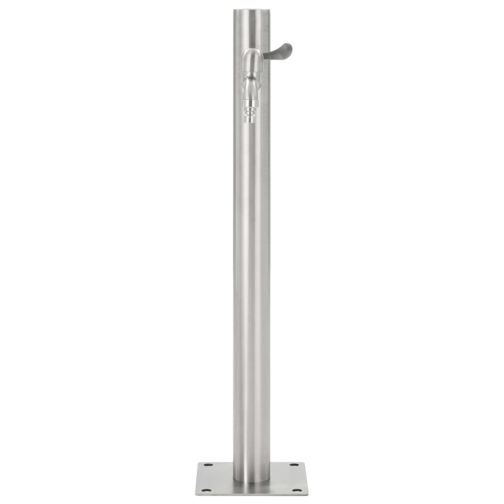 Garden Water Column Stainless Steel Round 65 cm