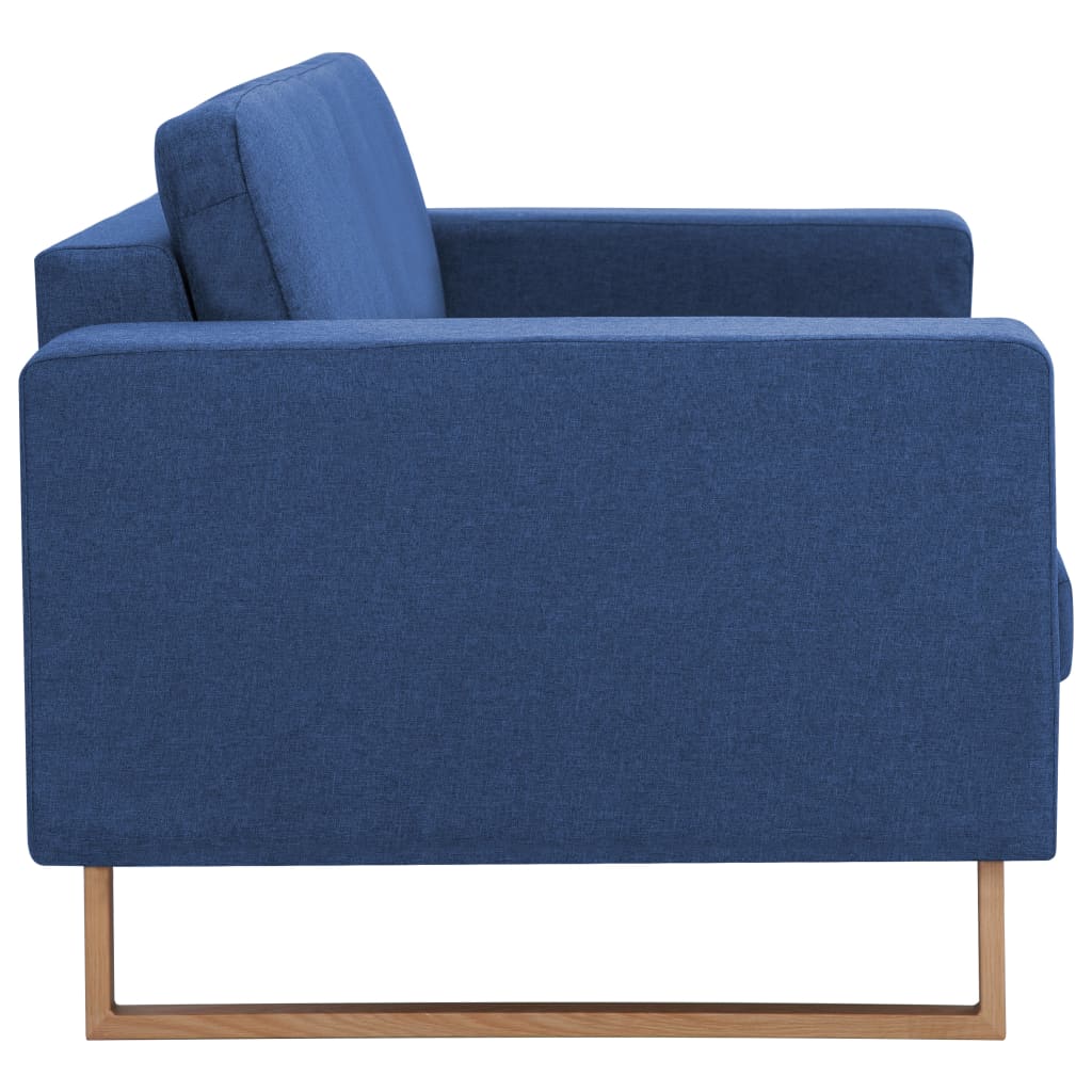 2-Seater Sofa Fabric Blue