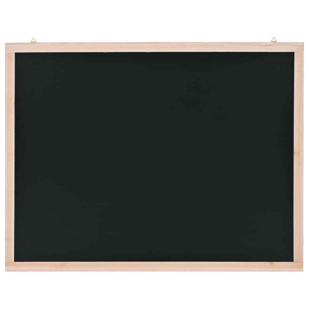 Wall-Mounted Blackboard Cedar Wood 60x80 cm