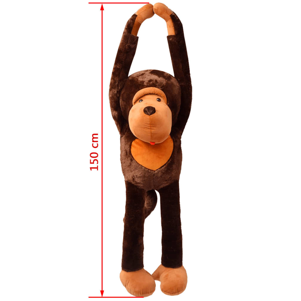 Affe Plüschtier Spielzeug Plüsch Braun 150 cm 