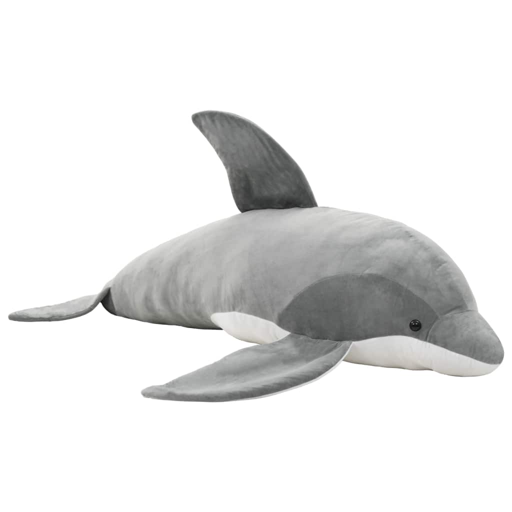 Dolphin Cuddly Toy Plush Grey