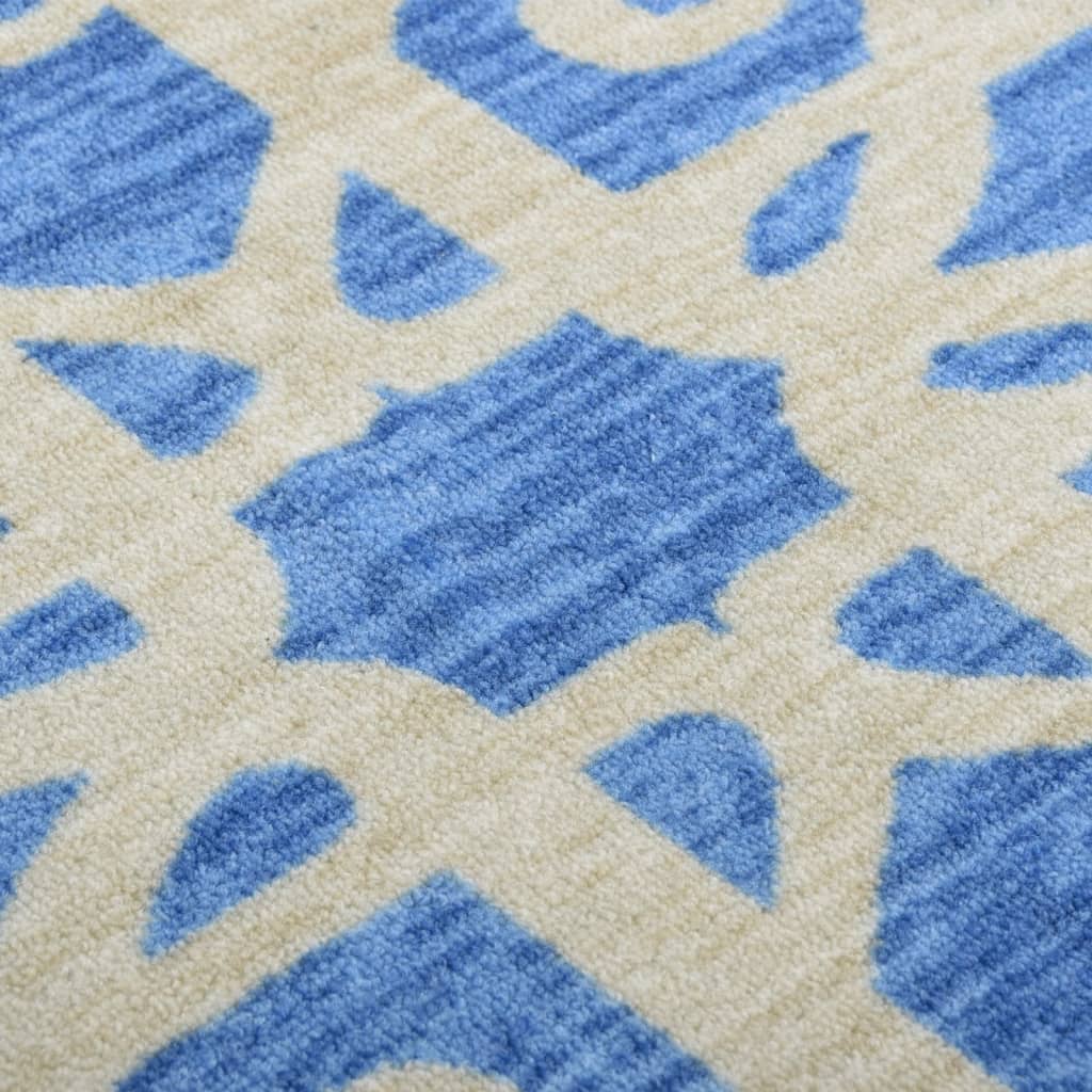 Carpet Runner Blue 80x200 cm