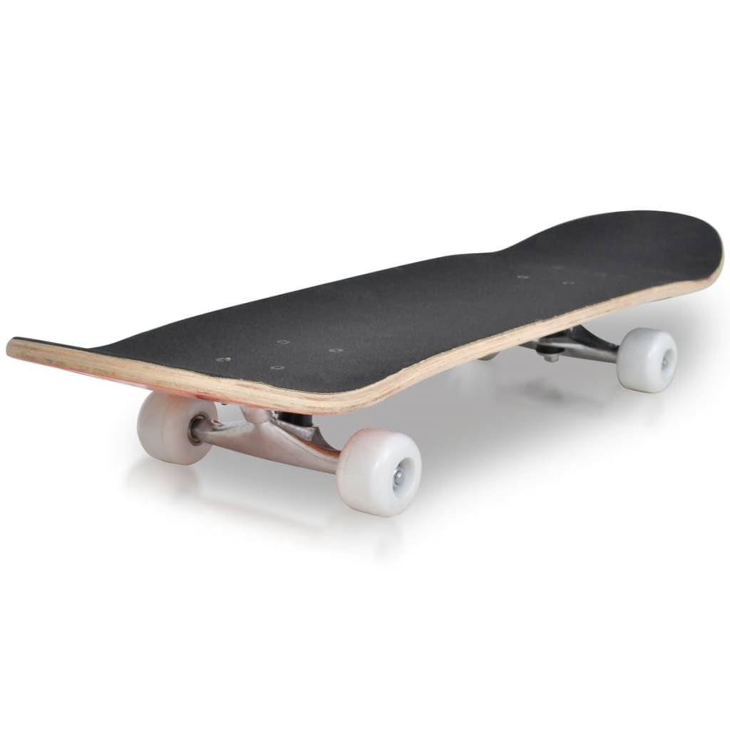 Ovales Skateboard 9-lagiges Ahornholz Feuer-Design 8"