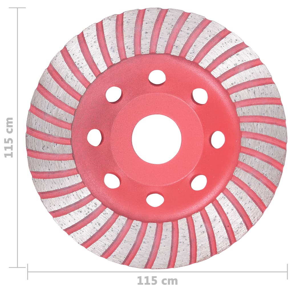 Diamond Grinding Cup Wheel with Turbo 115 mm