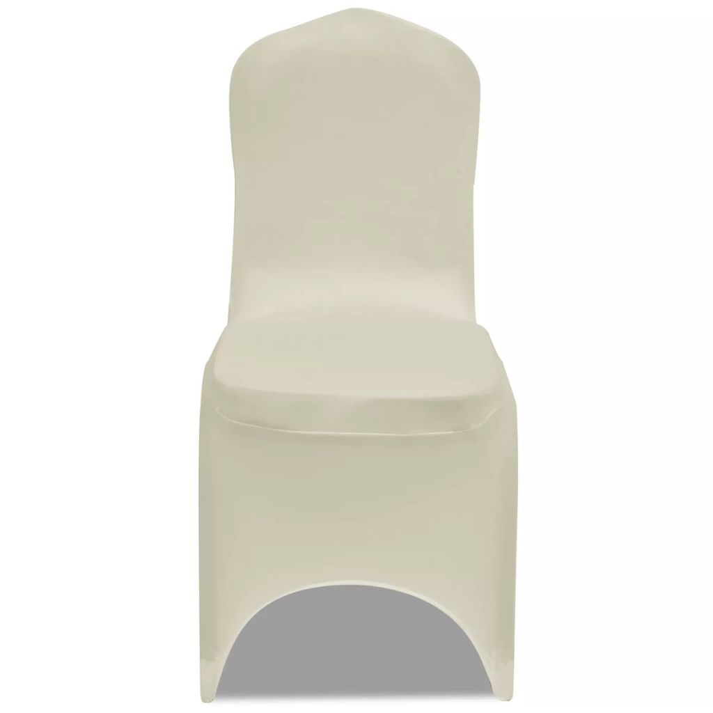 100 pcs Stretch Chair Covers Cream