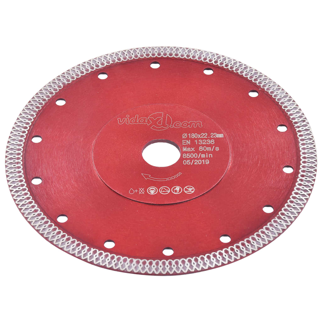 Diamond Cutting Disc with Holes Steel 180 mm