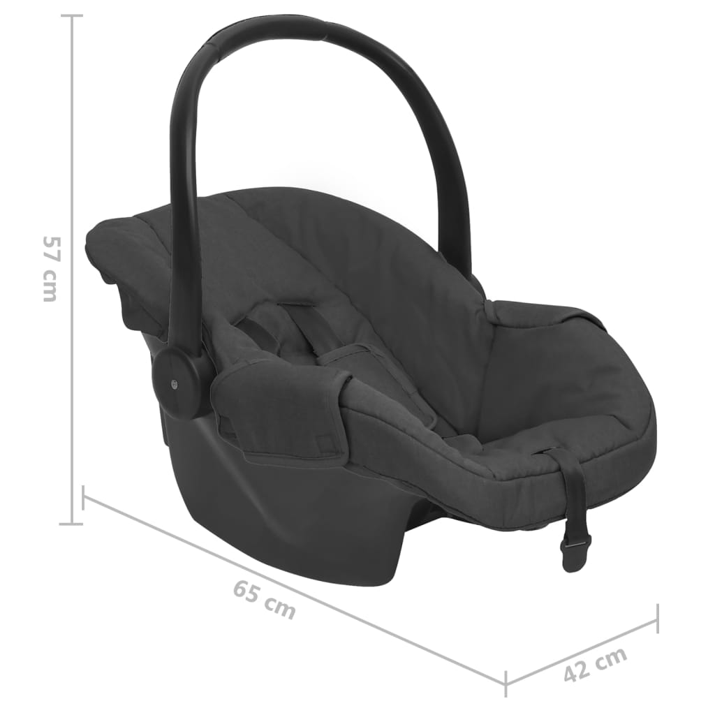Siège d'auto pour bébé Anthracite 42x65x57 cm